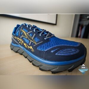 Altra Blue and Gold Trail Shoes